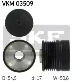 VKM 03509 SKF Механизм свободного хода генератора